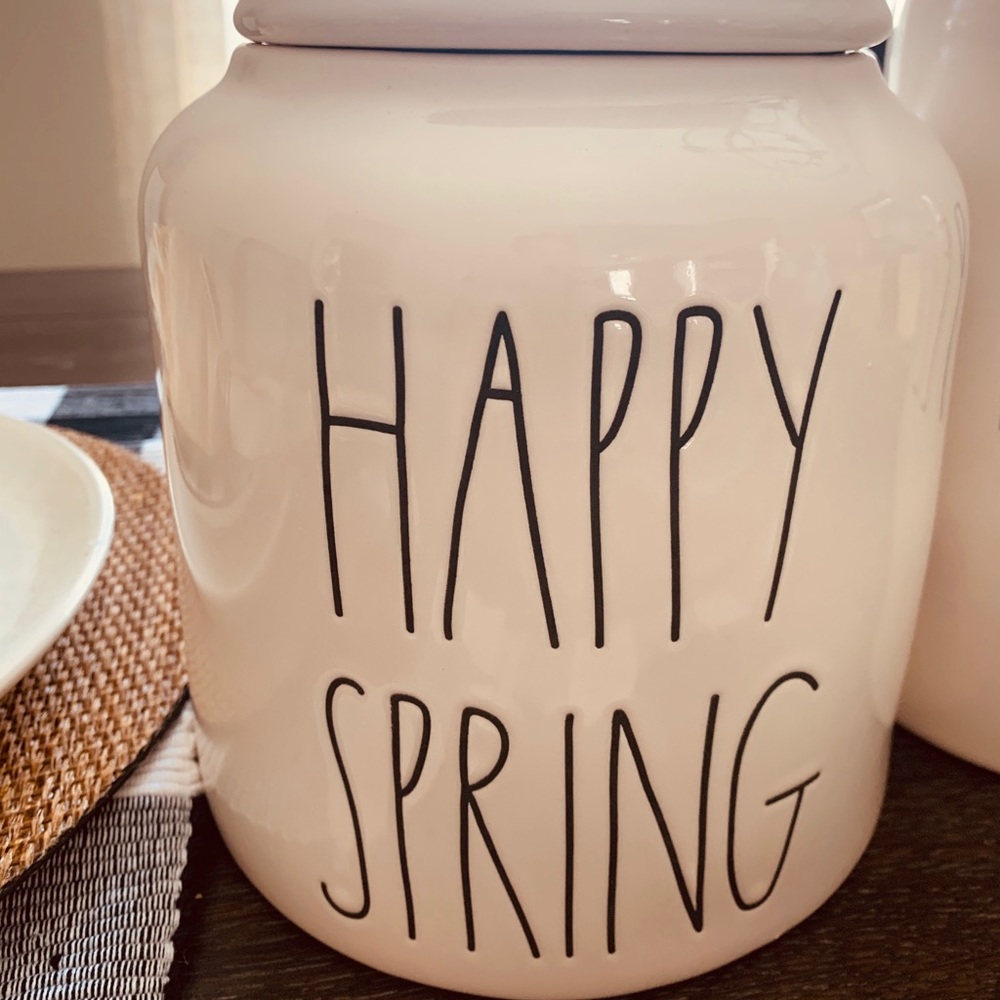 Rae Dunn Happy Spring Container - Picture 2 of 3